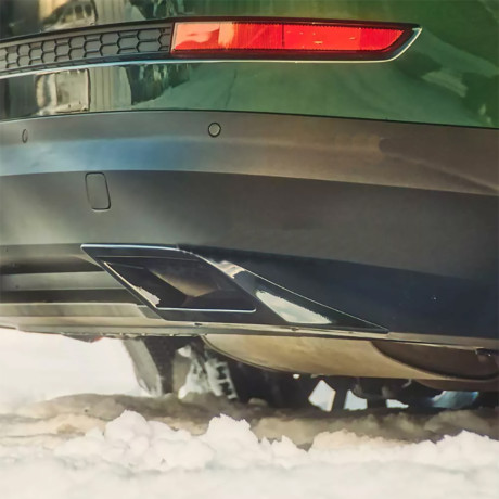 Имитация насадок глушителя под покраску для Skoda Kodiaq (2016-н.в.) купить недорого с доставкой в Убинское