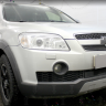 Защита радиатора "Standart" Chevrolet Captiva (2006-2011) низ, чёрная купить недорого с доставкой в Убинское