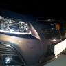 Защита радиатора "Standart" Chevrolet Cruze (2012-2015) верх, чёрная купить недорого с доставкой в Убинское