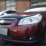 Защита радиатора "Standart" Chevrolet Epica (2006-2013) чёрная купить недорого с доставкой в Убинское