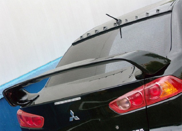 Козырек на заднее стекло с 9 зубьями для Mitsubishi Lancer X (2007-2016) купить недорого с доставкой в Убинское
