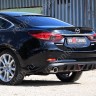 Диффузор заднего бампера var №2 (с килями + стоп сигнал) для Mazda 6 (2013-н.в.) купить недорого с доставкой в Убинское