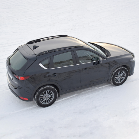 Рейлинги (Черный Муар) MAZDA CX-5 (2017-н.в.) купить недорого с доставкой в Убинское