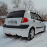 Накладка на задний бампер "Mugen style" для Hyundai Getz рестайлинг (2004-2007 г.в.) купить недорого с доставкой в Убинское