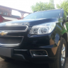 Защита радиатора "Standart" Chevrolet Trailblazer (2012-2015) чёрная купить недорого с доставкой в Убинское