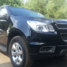 Защита радиатора "Standart" Chevrolet Trailblazer (2012-2015) чёрная купить недорого с доставкой в Убинское