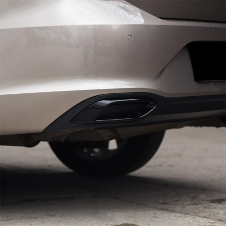 Имитация выхлопа BLACK (черный глянец) для Volkswagen Polo Liftback (2020-2023) купить недорого с доставкой в Убинское