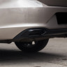 Имитация выхлопа BLACK (черный глянец) для Volkswagen Polo Liftback (2020-2023) купить недорого с доставкой в Убинское