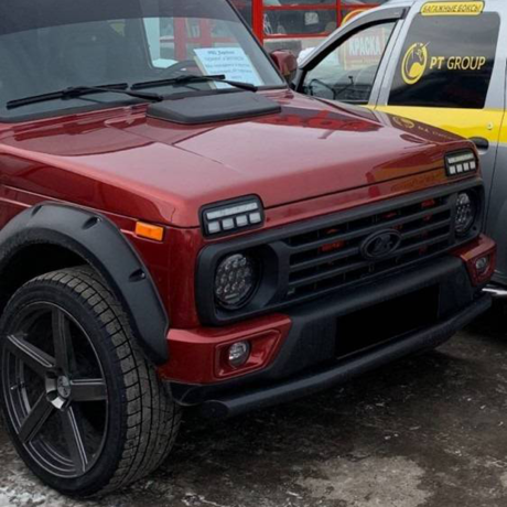 Бампер передний "Urban" под ПТФ для L@DA 4x4 Urban купить недорого с доставкой в Убинское