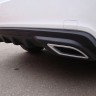 Диффузор заднего бампера var №2 (текстурный пластик) для Chevrolet Cruze (2008-2012) купить недорого с доставкой в Убинское