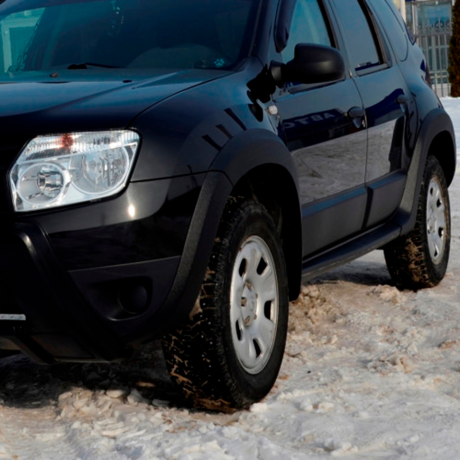 Молдинги дверей №2 "КАРТ" для Renault Duster дорестайлинг до 2015 г.в. (без комплектации) купить недорого с доставкой в Убинское