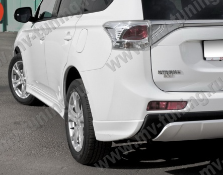Диффузор заднего бампера "Broomer Design" для Mitsubishi Outlander (3rd generation)(2012-2014) купить недорого с доставкой в Убинское