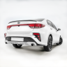Бампер задний "Kudos" под раздвоенный глушитель для Kia Rio (2017-2020) купить недорого с доставкой в Убинское