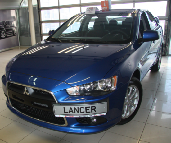Рамка под номер на передний бампер для Mitsubishi Lancer X (2010-2016) купить недорого с доставкой в Убинское