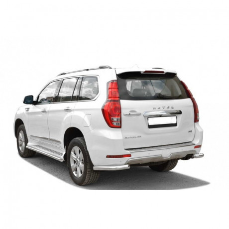 Защита заднего бампера «Уголки» (d63.5) Haval H9(Окрашенное) купить недорого с доставкой в Убинское