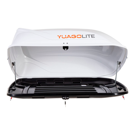 Автобокс YUAGO Lite (тиснение), белый, 250л купить недорого с доставкой в Убинское