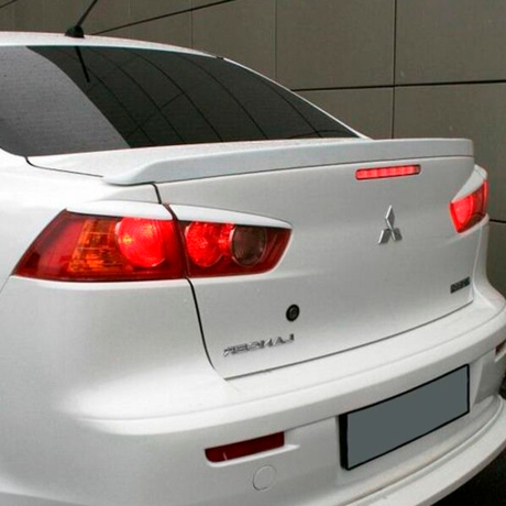 Накладки (реснички) на задние фары "4 части" Mitsubishi Lancer X (2007-2016 г.в.) купить недорого с доставкой в Убинское