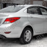 Диффузор заднего бампера var №2 (текстурный пластик) для Hyundai Solaris (2010-2013) купить недорого с доставкой в Убинское