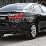 Диффузор заднего бампера var №1 (под окраску) для Toyota Camry XV50 (2012-2014) купить недорого с доставкой в Убинское