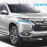 Силовой передний бампер стеклопластиковый на Mitsubishi Pajero Sport III купить недорого с доставкой в Убинское