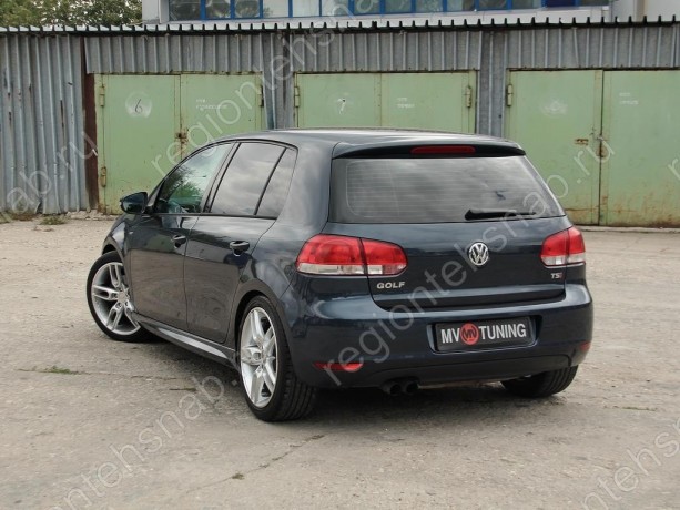 Накладки на пороги "R-Line" для Volkswagen Golf VI (2008-2012) купить недорого с доставкой в Убинское