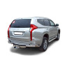 Защита заднего бампера «Уголки двойные» для Mitsubishi Pajero Sport (2017-н.в.)(Нерж. Сталь) купить недорого с доставкой в Убинское