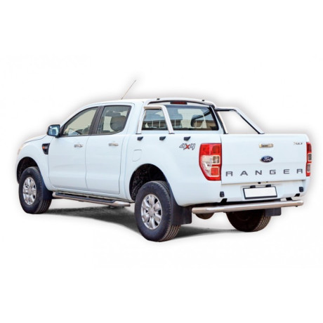 Защитная дуга багажника (d63,5) для Ford Ranger (2011-2015)(Нерж. Сталь) купить недорого с доставкой в Убинское
