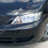 Накладки на фары (реснички) широкие var №2 для Mitsubishi Lancer IX (2004-2007) купить недорого с доставкой в Убинское