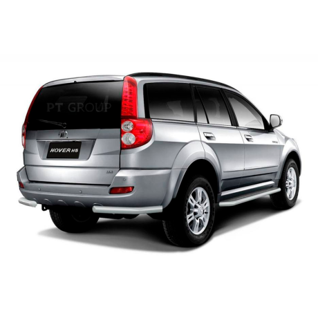 Защита заднего бампера угловая d63мм ИСКРА (ППК) GREAT WALL Hover H5 (2011-н.в.) купить недорого с доставкой в Убинское