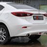 Диффузор заднего бампера var №2 (с килями) для Mazda 3 (2013-н.в.) купить недорого с доставкой в Убинское