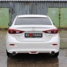 Диффузор заднего бампера var №2 (с килями) для Mazda 3 (2013-н.в.) купить недорого с доставкой в Убинское