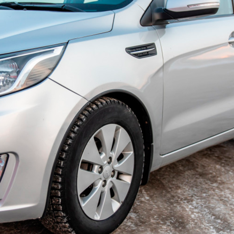 Защитные накладки на арки "АртФорм" для Kia Rio (2011-2015 г.в.), седан купить недорого с доставкой в Убинское